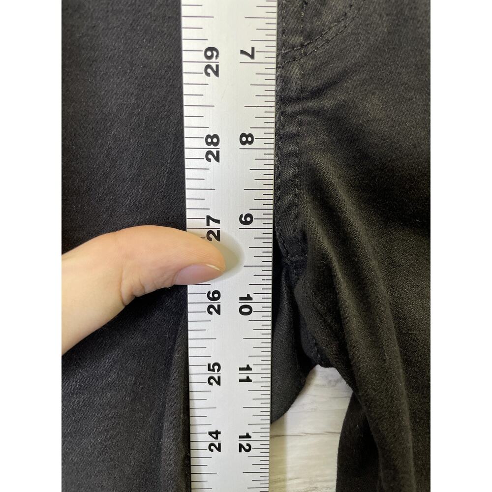 Levis Classic Straight‎ Jeans Womens 4 Black Mid Rise Stretch Waterless - Picture 5 of 14